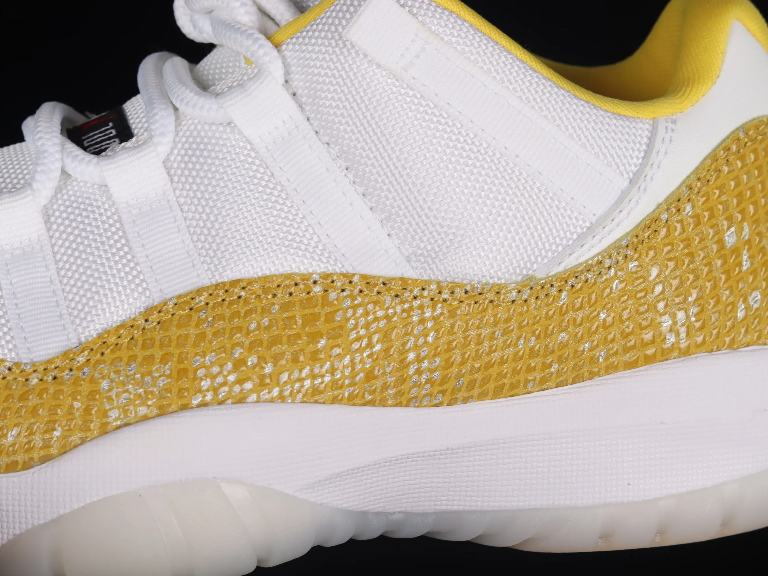 All categories Air Jordan Jordan series basketball shoes Air Jordan 11 F version Air Jordan AJ11 Low SE "Yellow Snakeskin" AJ11 Joe 11 yellow snake pattern genuine carbon AH7860-107